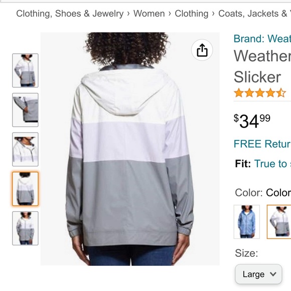 ❌SOLD❌Weatherproof Vintage Rain Coat - XXL, Never Worn! - Picture 5 of 7